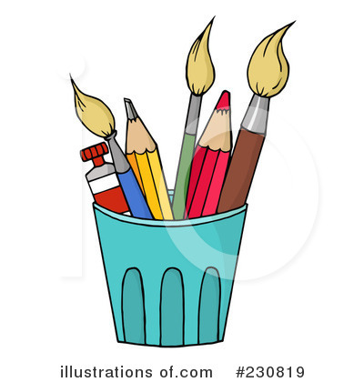 Royalty-Free (RF) Pencil Clipart Illustration by Hit Toon - Stock Sample #230819