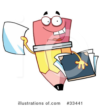 Royalty-Free (RF) Pencil Clipart Illustration by Hit Toon - Stock Sample #33441