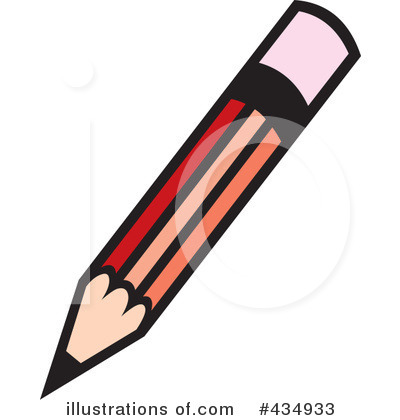 Royalty-Free (RF) Pencil Clipart Illustration by Lal Perera - Stock Sample #434933