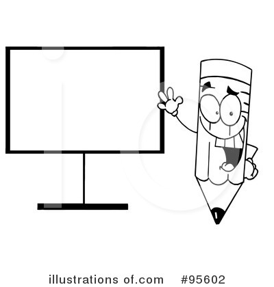 Royalty-Free (RF) Pencil Clipart Illustration by Hit Toon - Stock Sample #95602