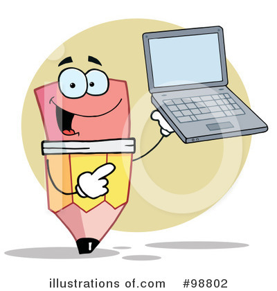Royalty-Free (RF) Pencil Clipart Illustration by Hit Toon - Stock Sample #98802