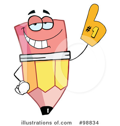 Royalty-Free (RF) Pencil Clipart Illustration by Hit Toon - Stock Sample #98834