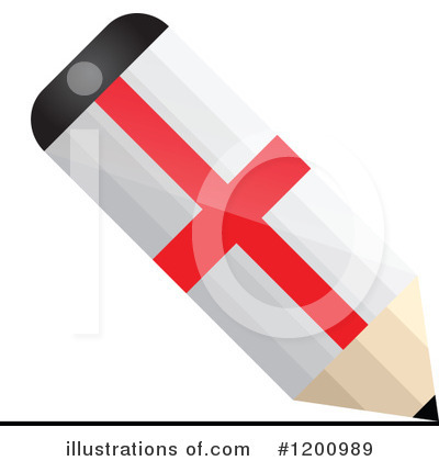 Royalty-Free (RF) Pencil Flag Clipart Illustration by Andrei Marincas - Stock Sample #1200989