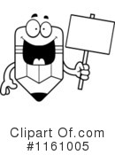 Pencil Mascot Clipart #1161005 by Cory Thoman