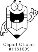 Pencil Mascot Clipart #1161009 by Cory Thoman