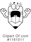 Pencil Mascot Clipart #1161011 by Cory Thoman