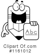 Pencil Mascot Clipart #1161012 by Cory Thoman