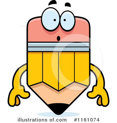 Pencil Mascot Clipart #1161074 by Cory Thoman
