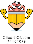 Pencil Mascot Clipart #1161079 by Cory Thoman