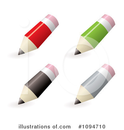 Royalty-Free (RF) Pencils Clipart Illustration by michaeltravers - Stock Sample #1094710