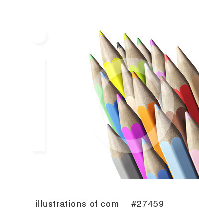 Royalty-Free (RF) Pencils Clipart Illustration by Frog974 - Stock Sample #27459