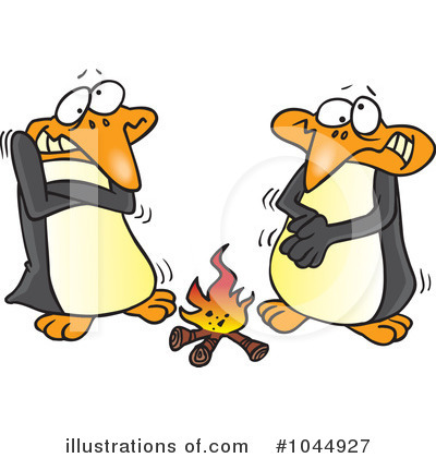 Royalty-Free (RF) Penguin Clipart Illustration by toonaday - Stock Sample #1044927