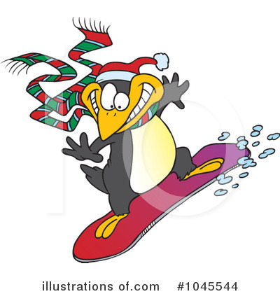 Royalty-Free (RF) Penguin Clipart Illustration by toonaday - Stock Sample #1045544