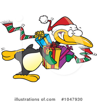 Royalty-Free (RF) Penguin Clipart Illustration by toonaday - Stock Sample #1047930