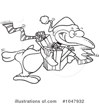 Royalty-Free (RF) Penguin Clipart Illustration by toonaday - Stock Sample #1047932