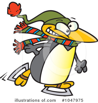 Royalty-Free (RF) Penguin Clipart Illustration by toonaday - Stock Sample #1047975