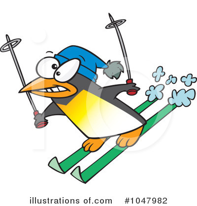 Skiing Clipart #1047982 by toonaday