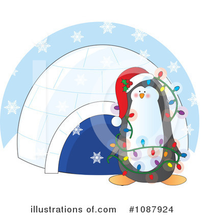 Christmas Animals Clipart #1087924 by Maria Bell