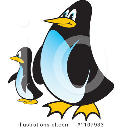 Penguin Clipart #1107933 by Lal Perera