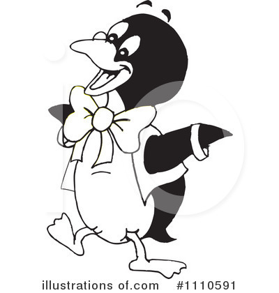 Royalty-Free (RF) Penguin Clipart Illustration by Dennis Holmes Designs - Stock Sample #1110591