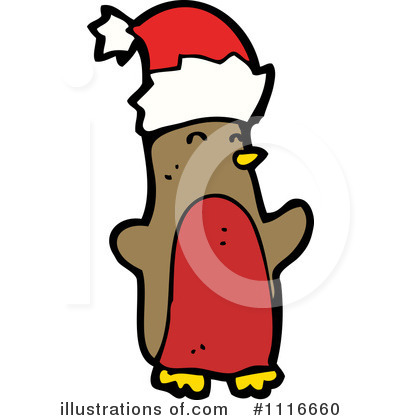 Christmas Penguin Clipart #1116660 by lineartestpilot