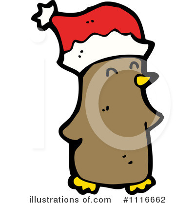 Christmas Penguin Clipart #1116662 by lineartestpilot
