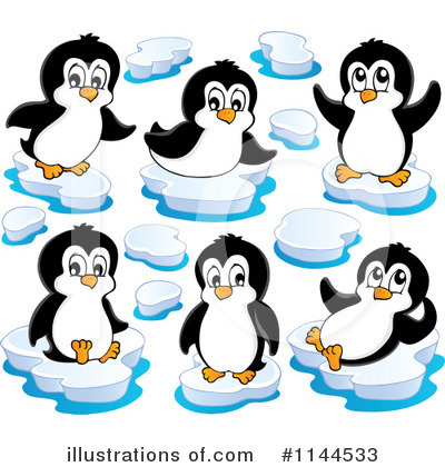 Royalty-Free (RF) Penguin Clipart Illustration by visekart - Stock Sample #1144533