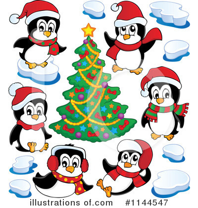 Royalty-Free (RF) Penguin Clipart Illustration by visekart - Stock Sample #1144547