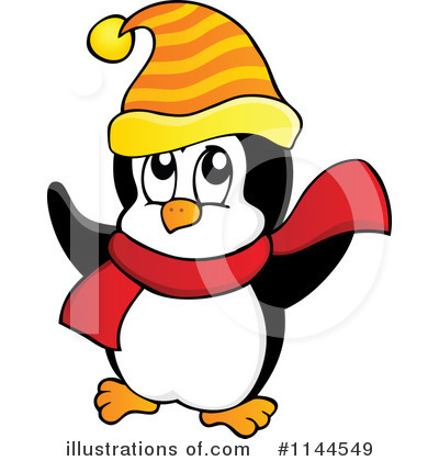 Royalty-Free (RF) Penguin Clipart Illustration by visekart - Stock Sample #1144549