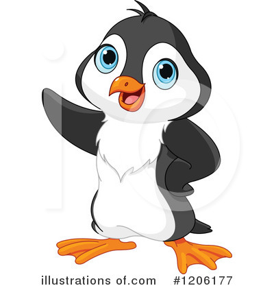 Royalty-Free (RF) Penguin Clipart Illustration by Pushkin - Stock Sample #1206177