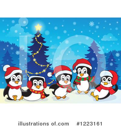 Royalty-Free (RF) Penguin Clipart Illustration by visekart - Stock Sample #1223161