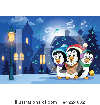 Royalty-Free (RF) Penguin Clipart Illustration by visekart - Stock Sample #1224662
