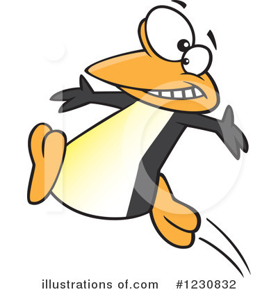 Royalty-Free (RF) Penguin Clipart Illustration by toonaday - Stock Sample #1230832