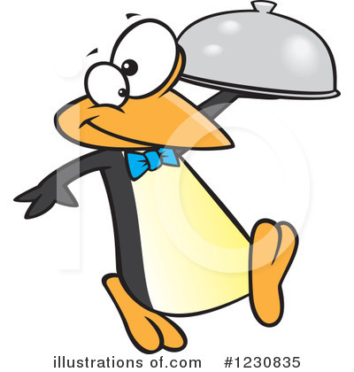 Royalty-Free (RF) Penguin Clipart Illustration by toonaday - Stock Sample #1230835