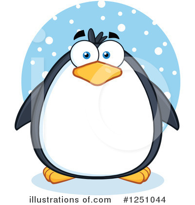 Royalty-Free (RF) Penguin Clipart Illustration by Hit Toon - Stock Sample #1251044