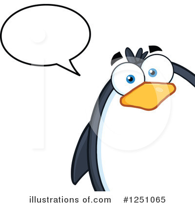 Royalty-Free (RF) Penguin Clipart Illustration by Hit Toon - Stock Sample #1251065