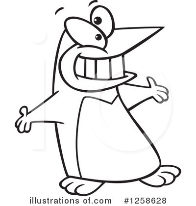 Royalty-Free (RF) Penguin Clipart Illustration by toonaday - Stock Sample #1258628