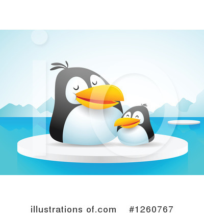 Royalty-Free (RF) Penguin Clipart Illustration by Qiun - Stock Sample #1260767