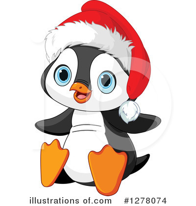 Christmas Penguin Clipart #1278074 by Pushkin