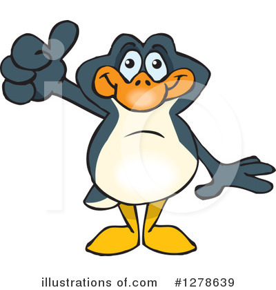 Royalty-Free (RF) Penguin Clipart Illustration by Dennis Holmes Designs - Stock Sample #1278639