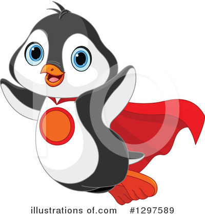 Royalty-Free (RF) Penguin Clipart Illustration by Pushkin - Stock Sample #1297589