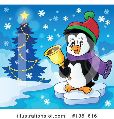 Royalty-Free (RF) Penguin Clipart Illustration by visekart - Stock Sample #1351616