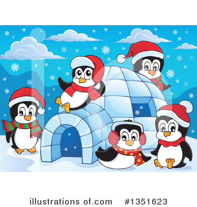 Royalty-Free (RF) Penguin Clipart Illustration by visekart - Stock Sample #1351623