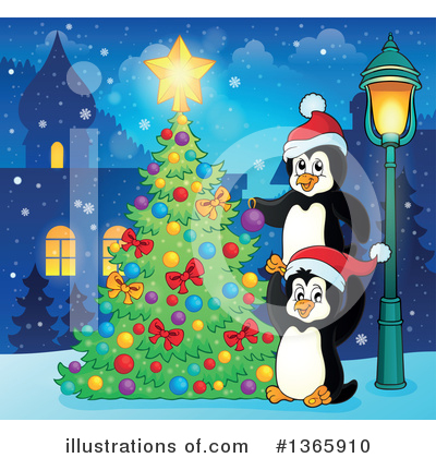 Royalty-Free (RF) Penguin Clipart Illustration by visekart - Stock Sample #1365910