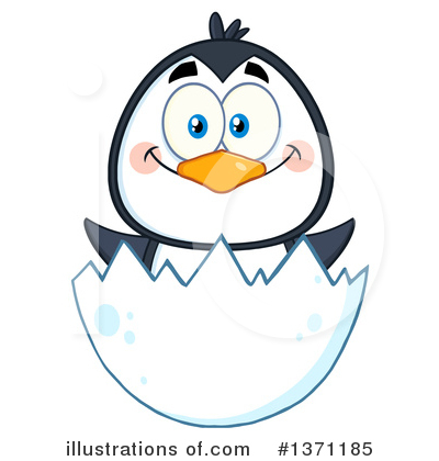 Royalty-Free (RF) Penguin Clipart Illustration by Hit Toon - Stock Sample #1371185