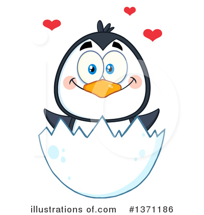 Royalty-Free (RF) Penguin Clipart Illustration by Hit Toon - Stock Sample #1371186