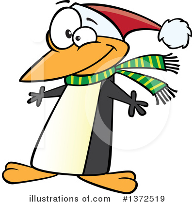 Royalty-Free (RF) Penguin Clipart Illustration by toonaday - Stock Sample #1372519