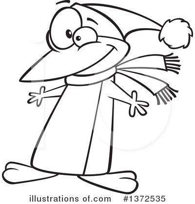 Royalty-Free (RF) Penguin Clipart Illustration by toonaday - Stock Sample #1372535