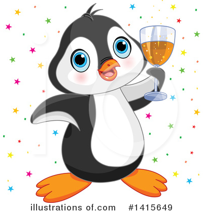 Royalty-Free (RF) Penguin Clipart Illustration by Pushkin - Stock Sample #1415649
