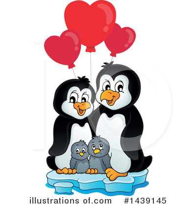 Royalty-Free (RF) Penguin Clipart Illustration by visekart - Stock Sample #1439145